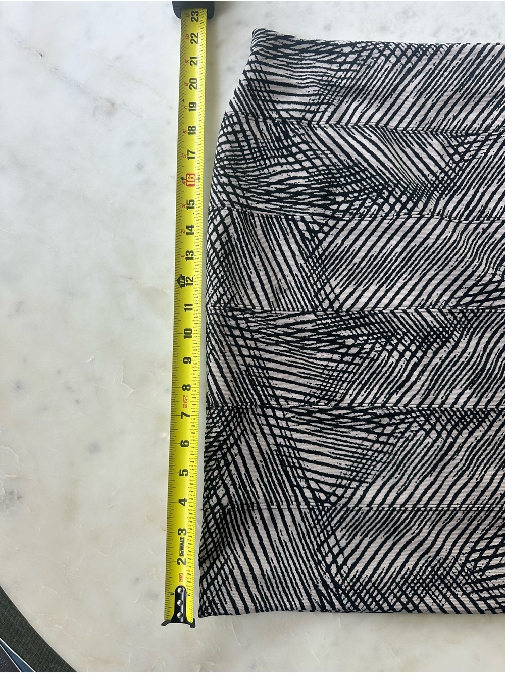 Alfani Black and White Patterned Midi Skirt - Picture 6 of 6